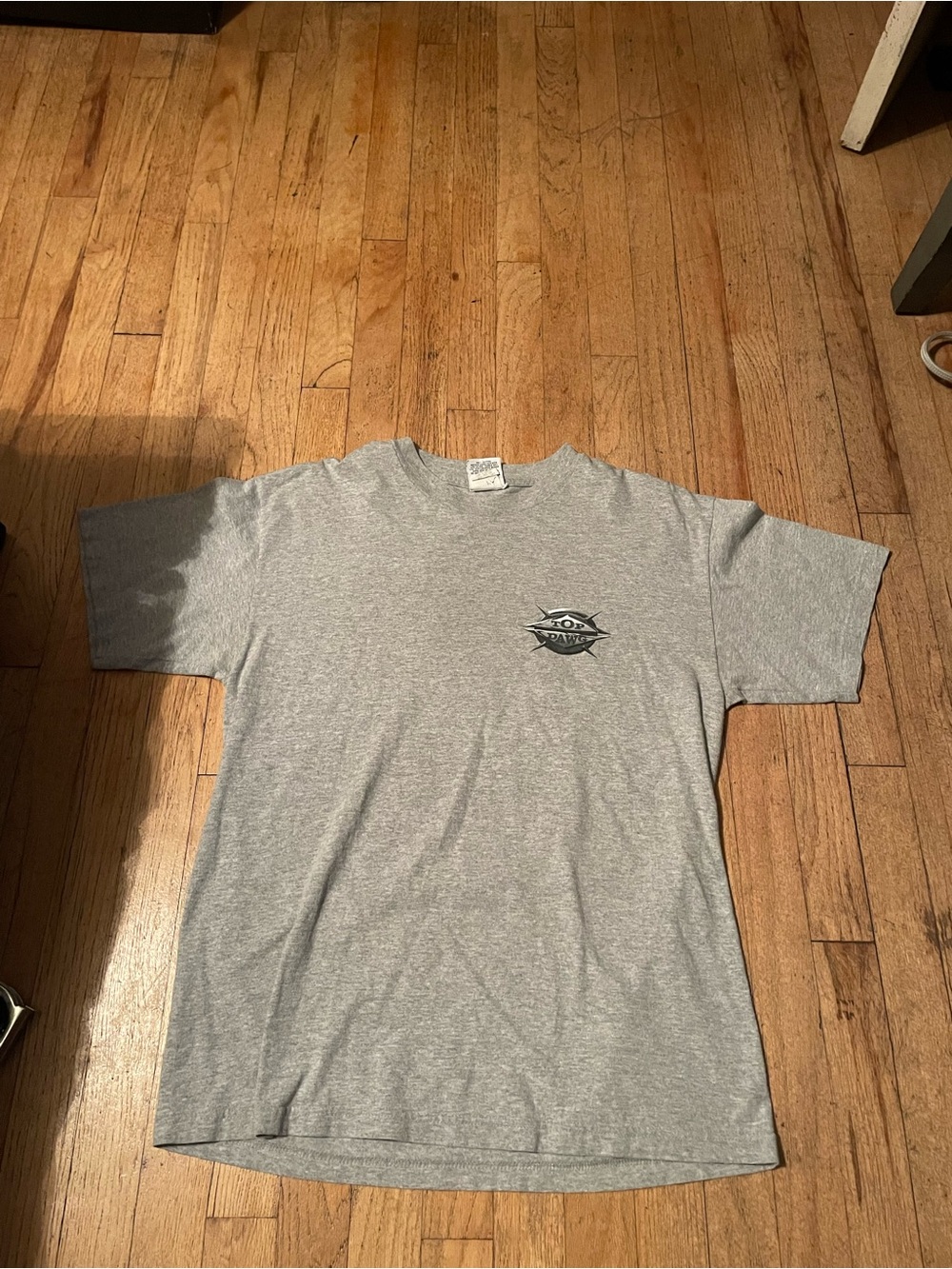 Gray Men's Graphic Crewneck T-Shirt